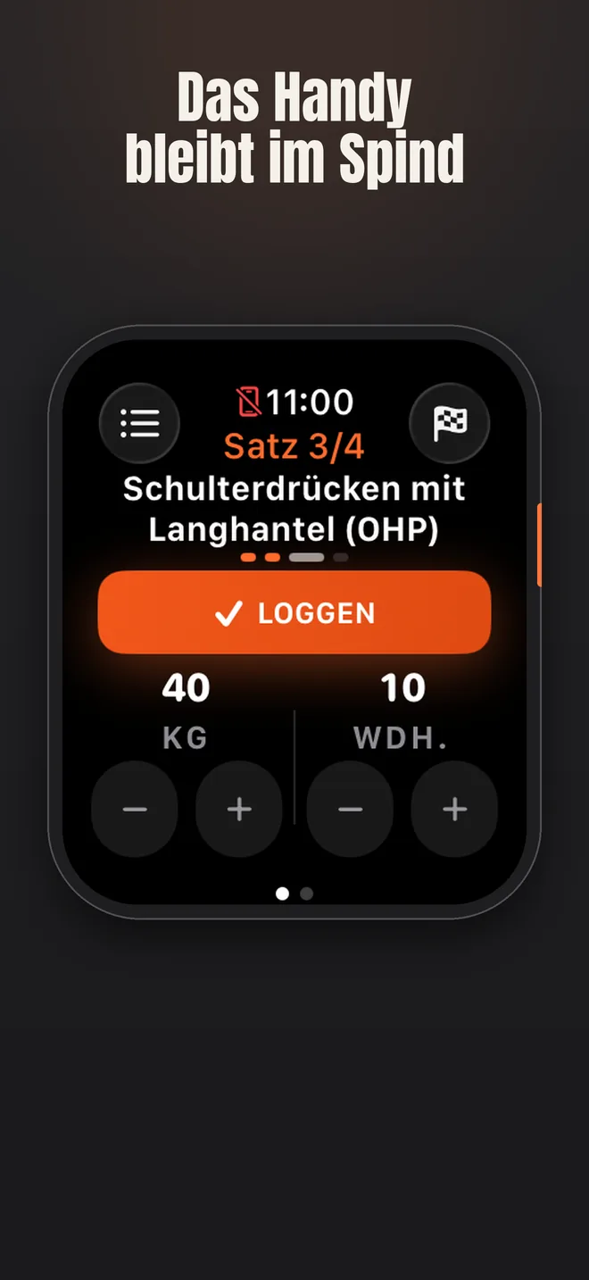 Alzo auf dem iPhone — Screenshot: Das Handy bleibt im Spind