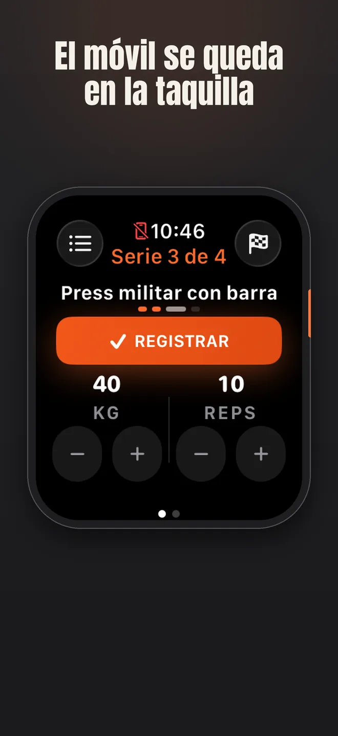 Alzo en iPhone — captura de pantalla: El móvil se queda en la taquilla